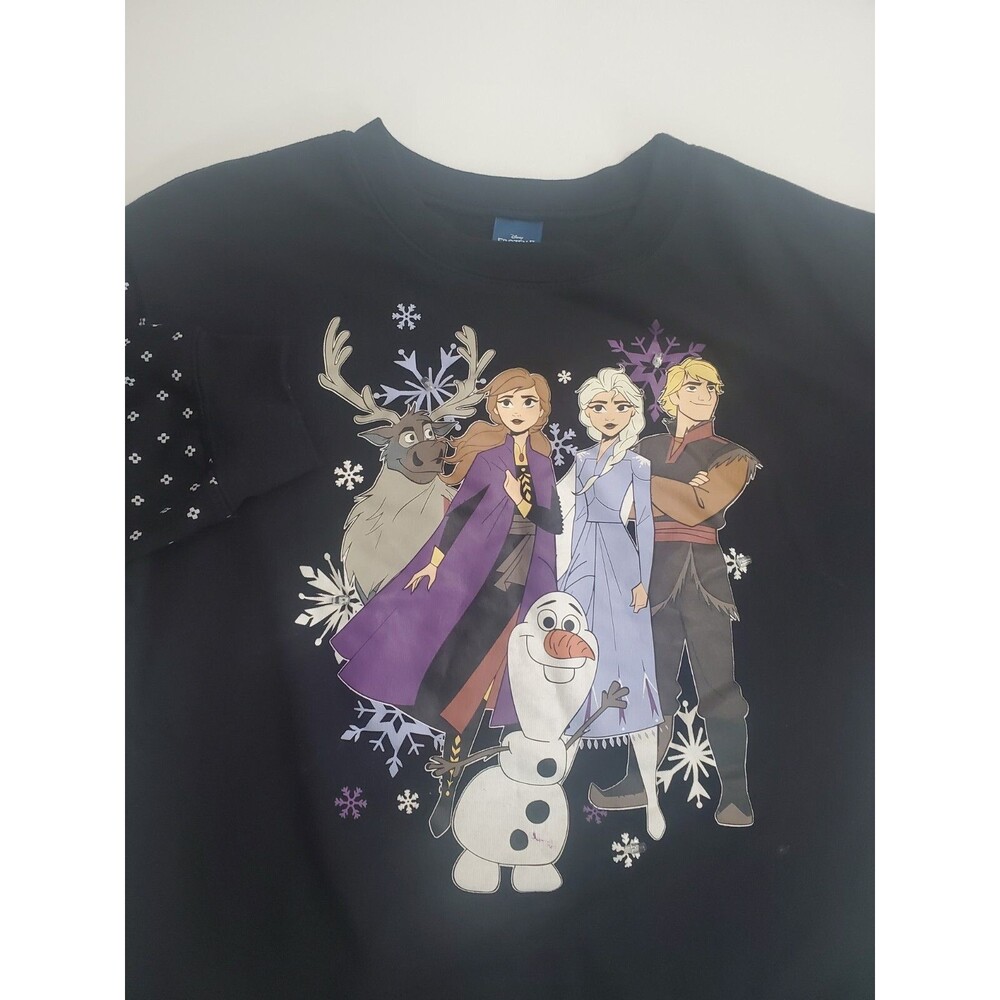 Disney Youth Girl's Pullover Frozen 2 Long Sleeve Sweater, M ( 7-9)
